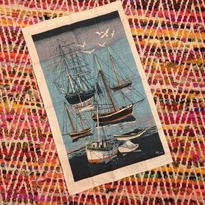 80s Bob Goryl Sailboat Towel